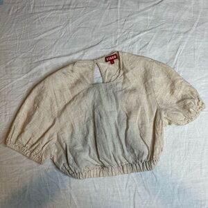 Staud Linen Crop Top in Size S